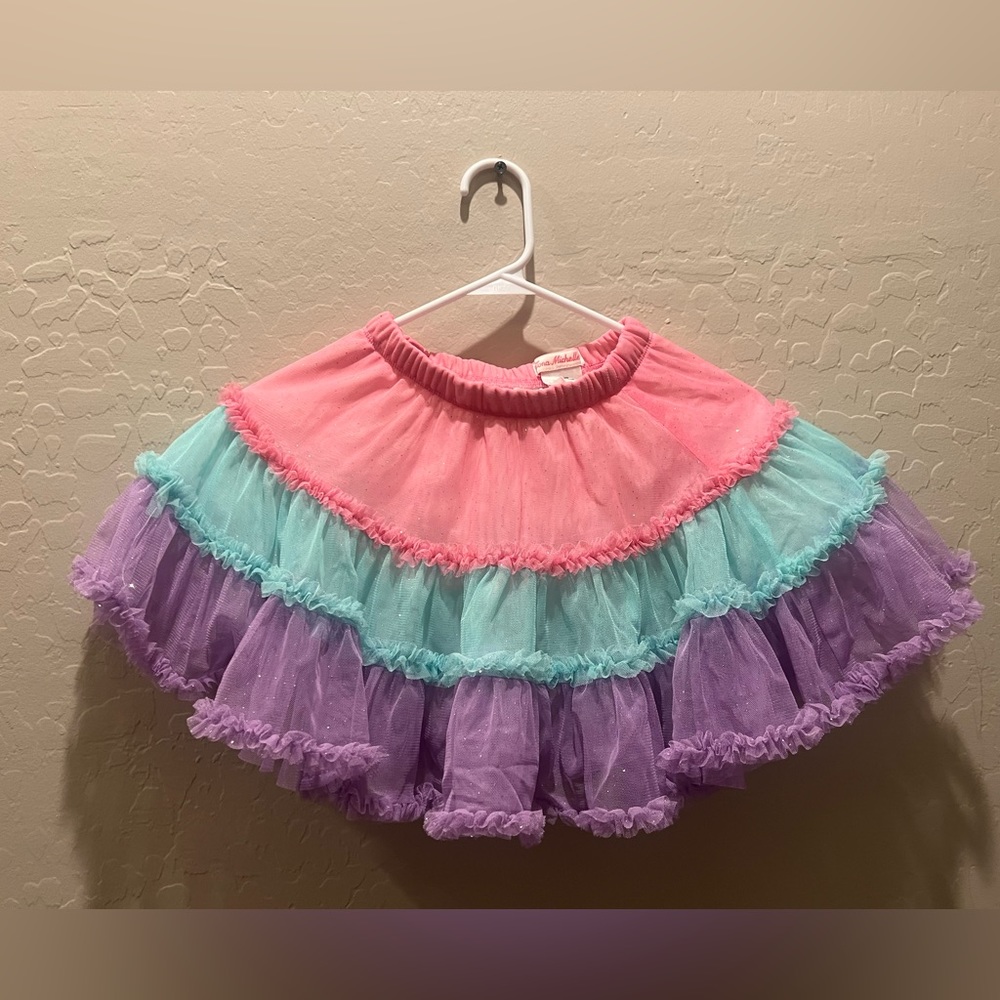 Girls tri colored Tutu size 6